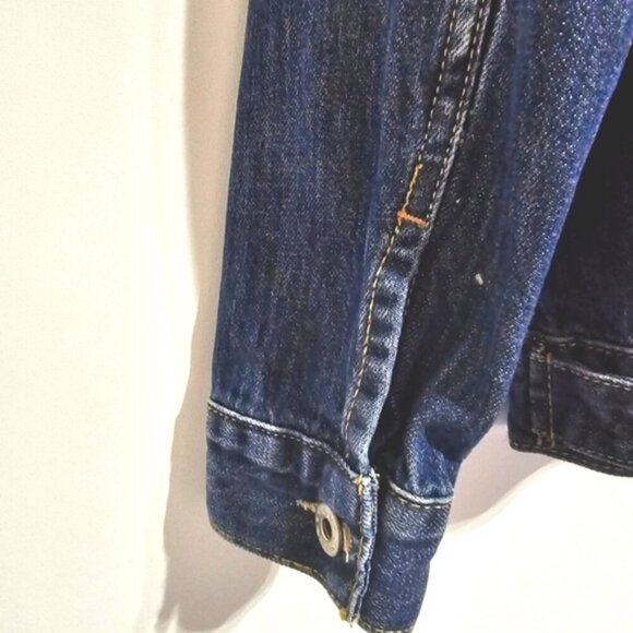 Lucky Brand The Tomboy Trucker Blue Button Front Stonewash Denim Jean Jacket - Picture 6 of 11